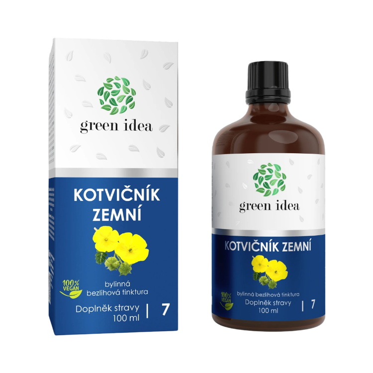Obrázek Kotvičník zemní – bezlihová tinktura 100 ml – Green idea