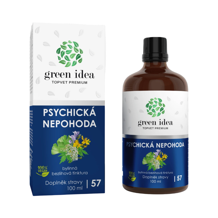 Obrázek Psychická nepohoda – bezalkoholová tinktura 100 ml – Green idea