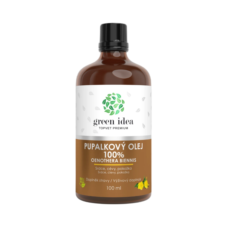 Obrázek Pupalkový olej 100 % – 100 ml – Green idea
