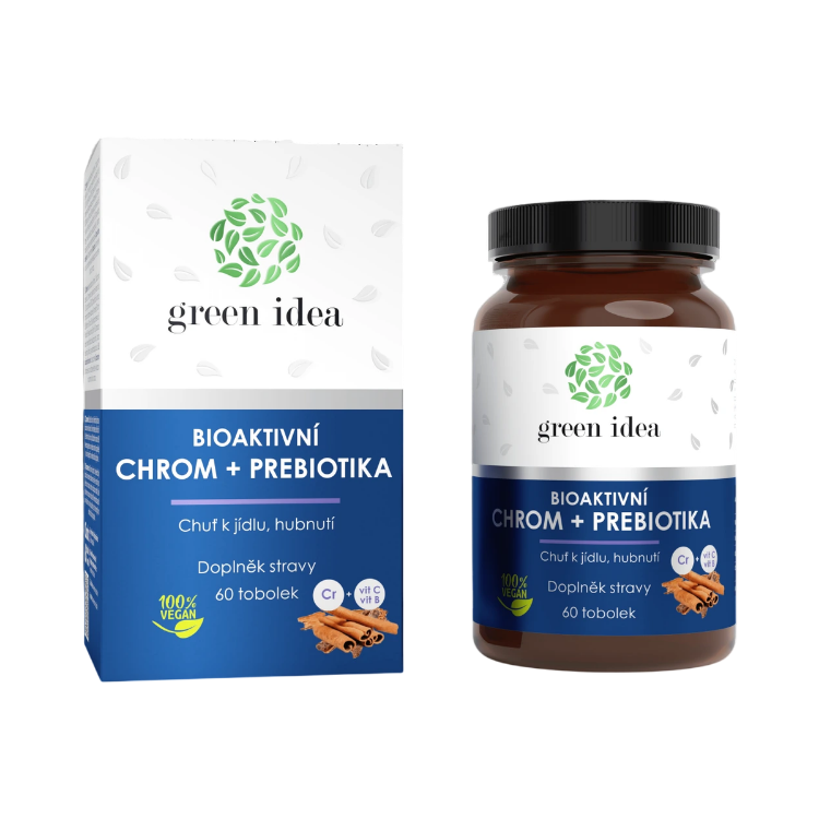 Obrázek Bioaktivní chrom + prebiotika - 60 kapslí - Green idea