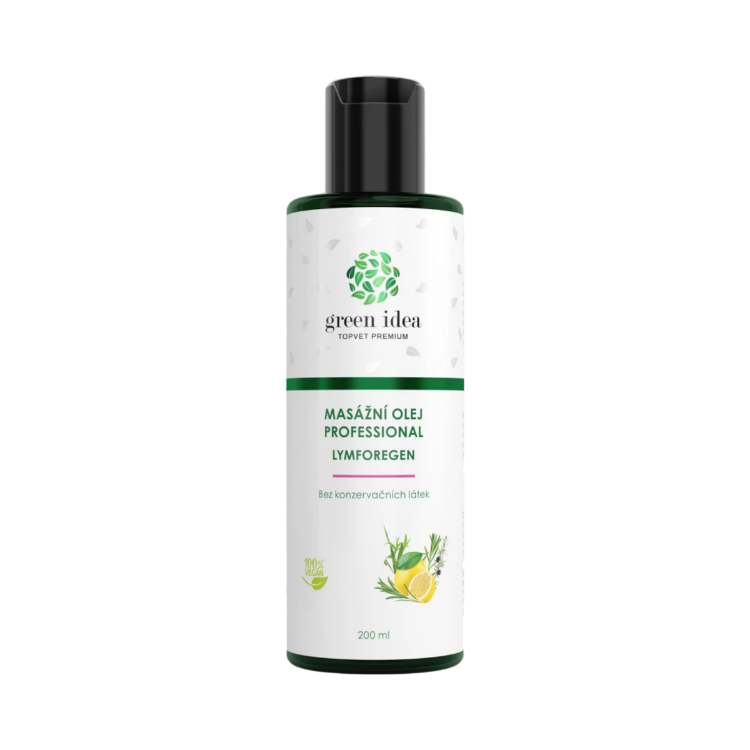 Obrázek Lymforegen - masážní olej 200 ml - Green idea