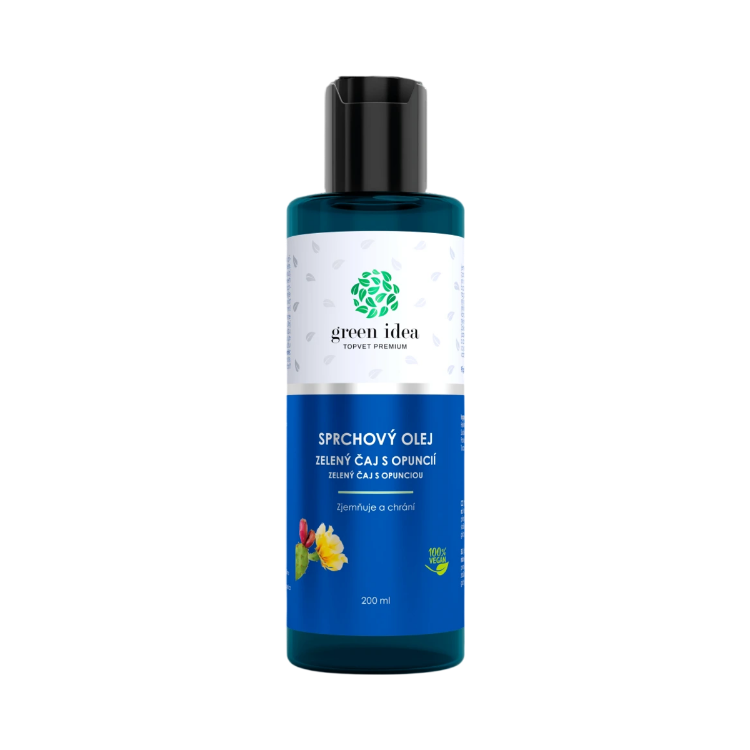 Obrázek Sprchový olej – Zelený čaj s opuncií 200 ml - Green idea