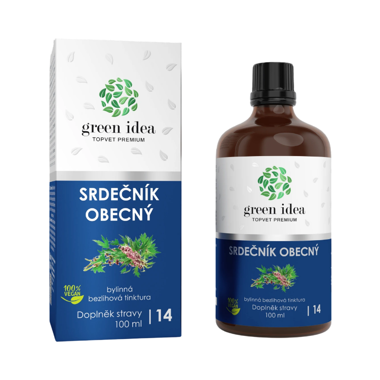 Obrázek Srdečník – bezlihová tinktura 100 ml - Green idea