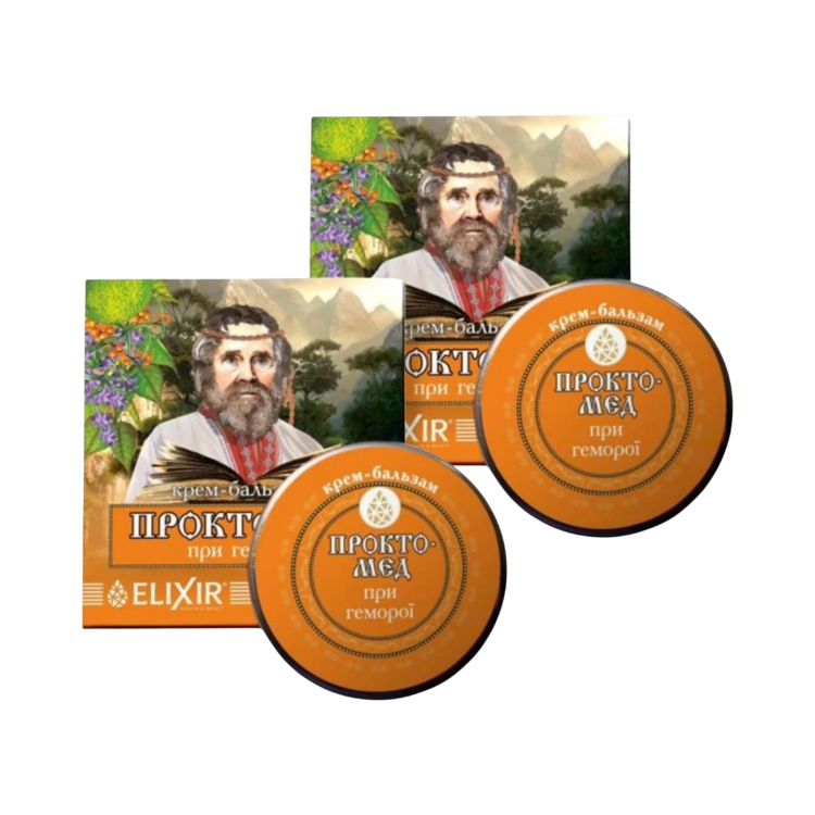 Obrázek Zvýhodněný set: 2× Krémový balzám „Proctomed“ na hemoroidy - 10 ml - Elixir