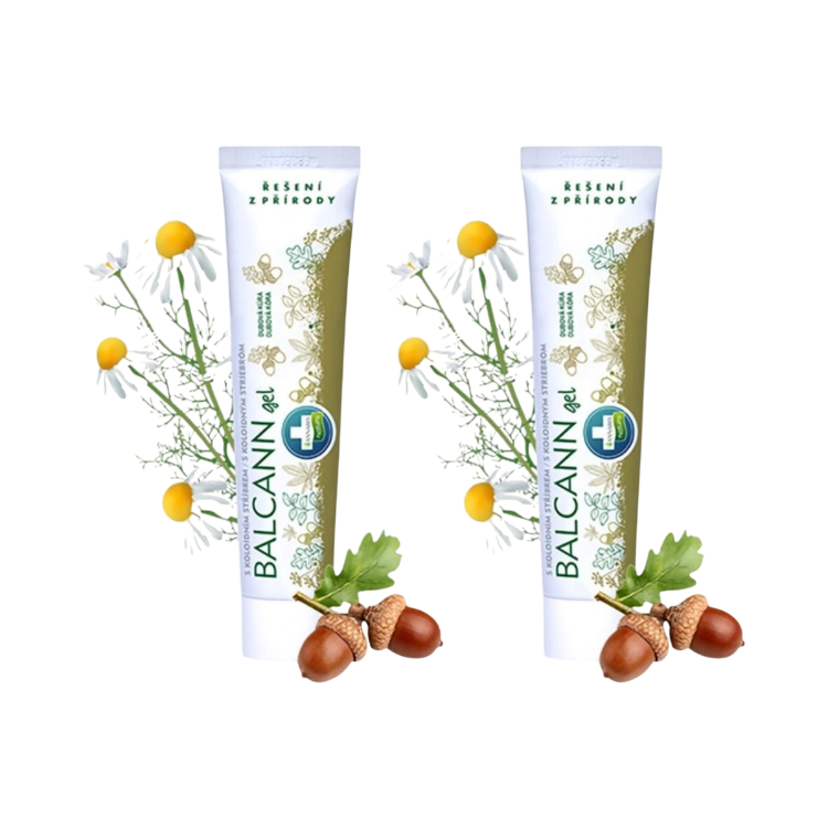 Obrázek Zvýhodněný set: 2× BALCANN gel s dubovou kůrou na hemoroidy a prasklinky - 75 ml - Annabis