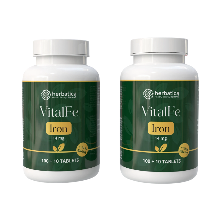 Obrázek Zvýhodněný set: 2× Železo 14 mg - 110 tablet - Herbatica