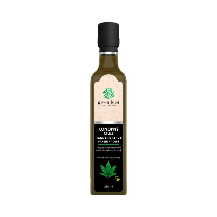 Obrázek Konopný olej 250 ml – Green idea