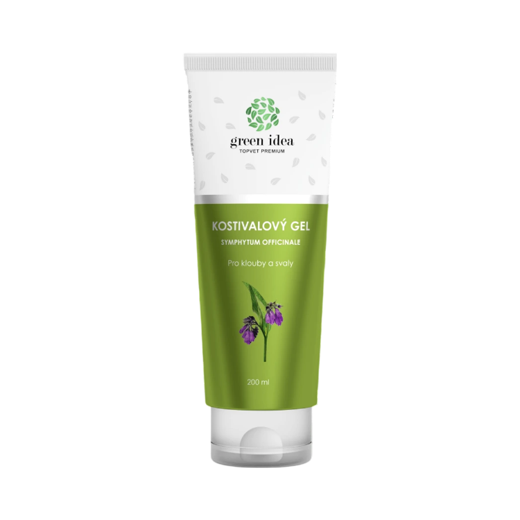 Obrázek Kostivalový masážní gel v tubě 200 ml – Green idea