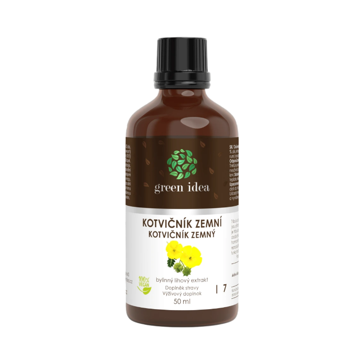 Obrázek Kotvičník zemní – tinktura – kapky 50 ml – Green idea
