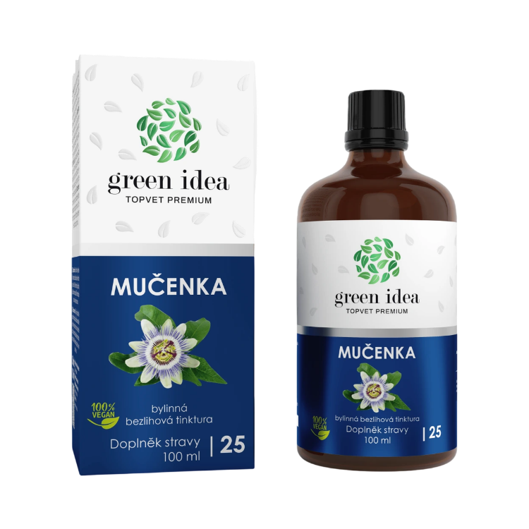 Obrázek Mučenka – bezlihová tinktura 100 ml – Green idea
