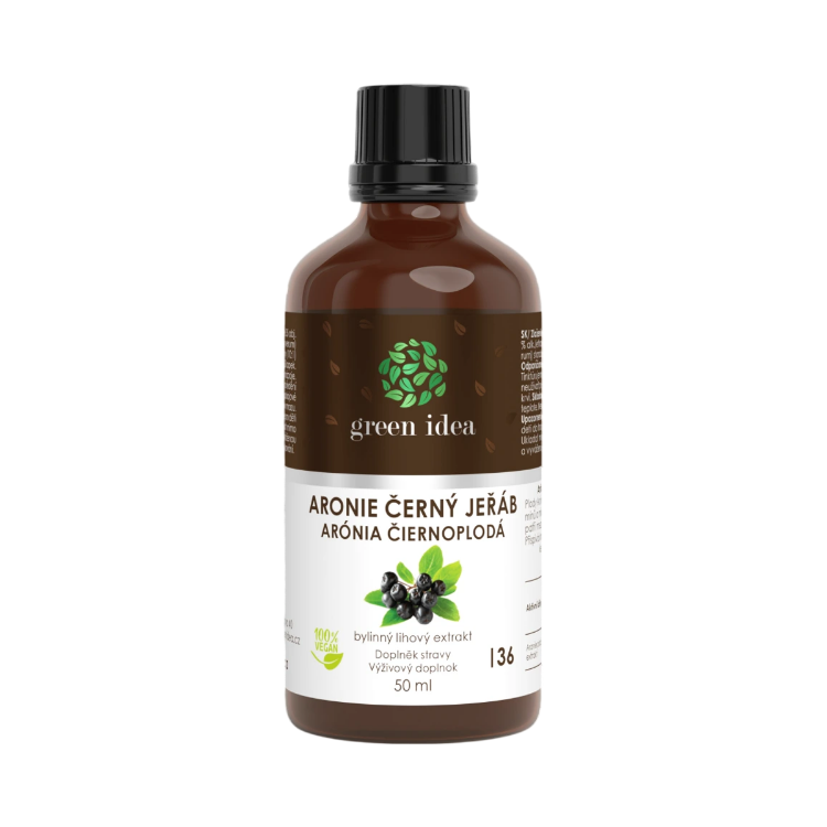 Obrázek Aronie – černý jeřáb tinktura – kapky 50 ml – Green idea