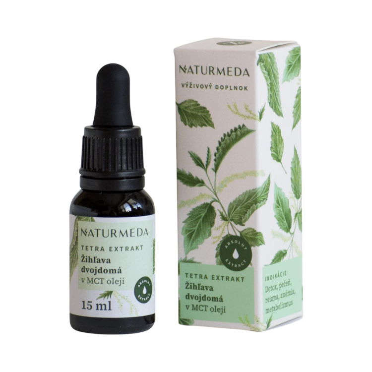 Obrázek Kopřiva dvoudomá – tetra bylinný extrakt – 15 ml – Naturmeda