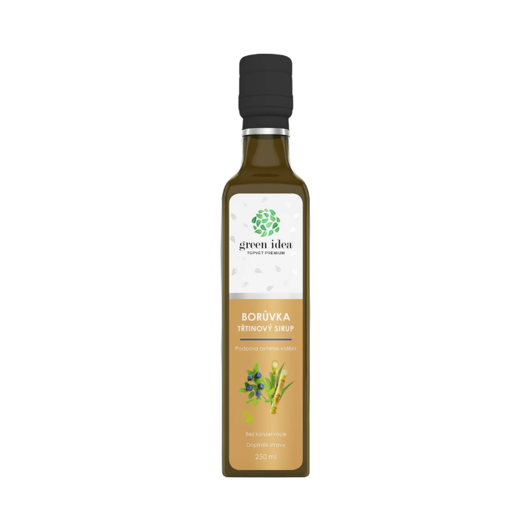 Obrázek Borůvkový třtinový sirup 250 ml - Green idea