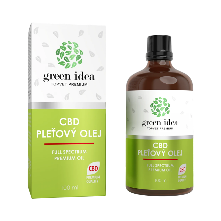 Obrázek CBD pleťový olej 100 ml - Green idea
