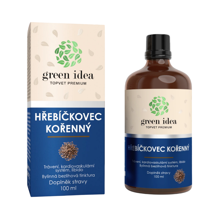 Obrázek Hřebíčkovec – bezlihová tinktura 100 ml – Green idea