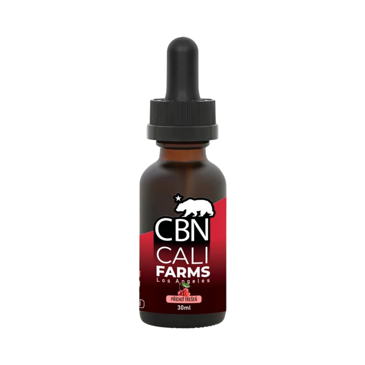 Obrázek CBD & CBN olej (2000 mg CBD + 500 mg CBN) – třešeň 30 ml – CaliFarms