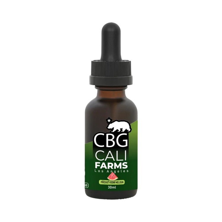 Obrázek CBD + CBG Olej (2000 mg CBD + 500 mg CBG) - Vodní meloun - 30 ml - CaliFarms