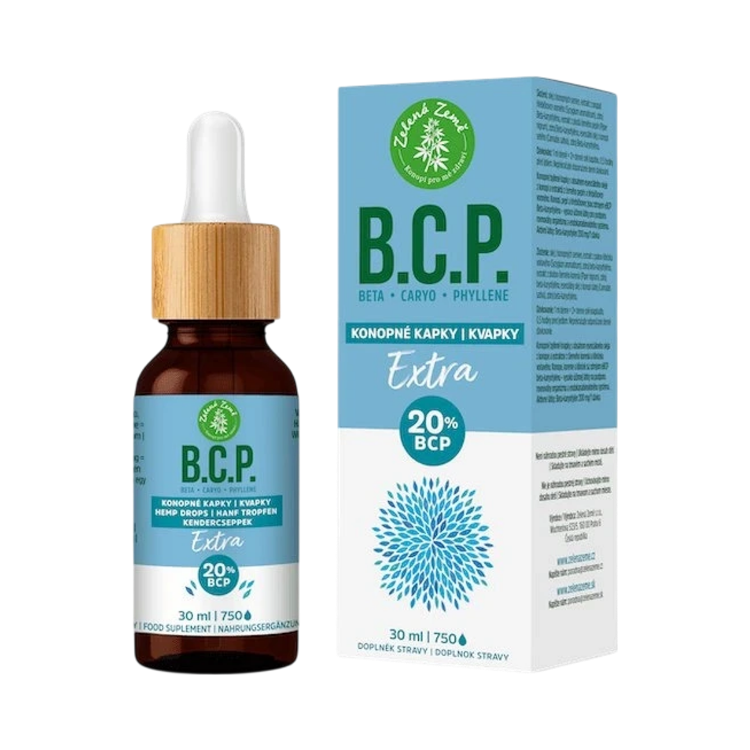 Obrázek Konopné kapky s BCP Extra - 30 ml - Zelená Země