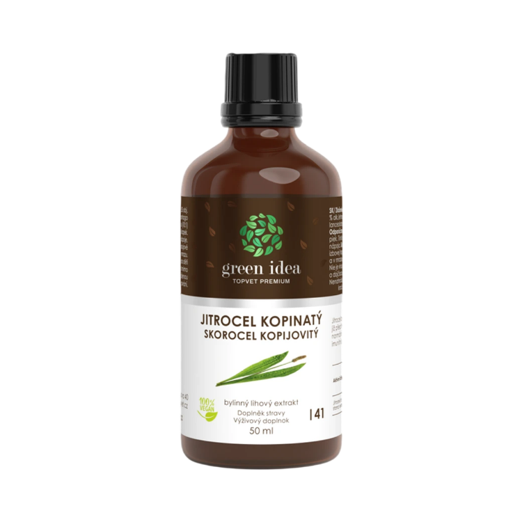 Obrázek Jitrocelová tinktura – kapky 50 ml – Green idea