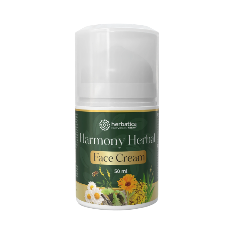 Obrázek Harmony Herbal Face Cream – zklidňující a regenerační krém pro citlivou a problematickou pleť - 50 ml - Herbatica