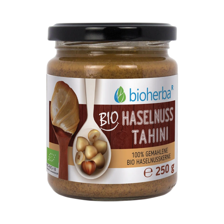 Obrázek 100% bio lískooříškové tahini – 250 g – Bioherba