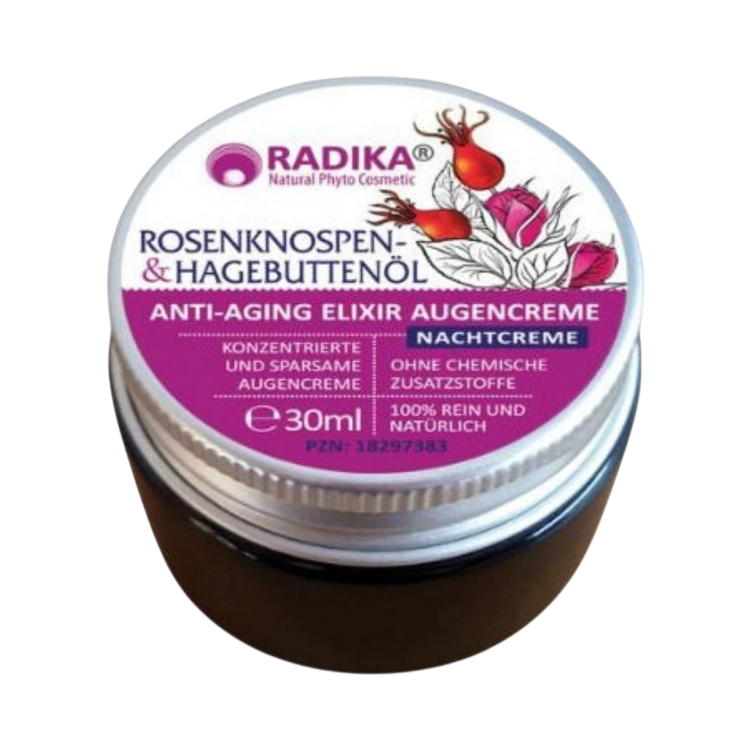 Obrázek Anti-aging oční krém s růžovými poupátky a šípkovým olejem - 30 ml - Bioherba