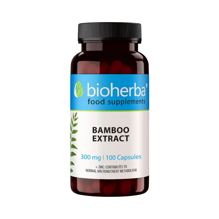 Obrázek Bambusový extrakt 300 mg – 100 kapslí – Bioherba