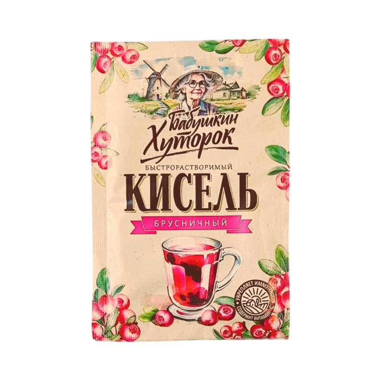 Obrázek Brusinkový kisiel v prášku - 30 g - Hutorok
