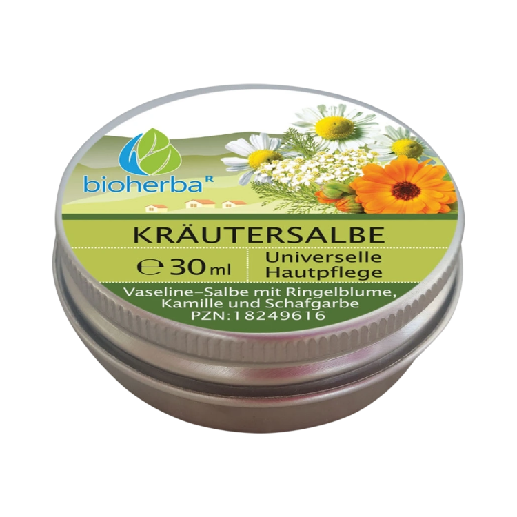 Obrázek Bylinná mast s měsíčkem, heřmánkem a řebříčkem - 30 ml - Bioherba