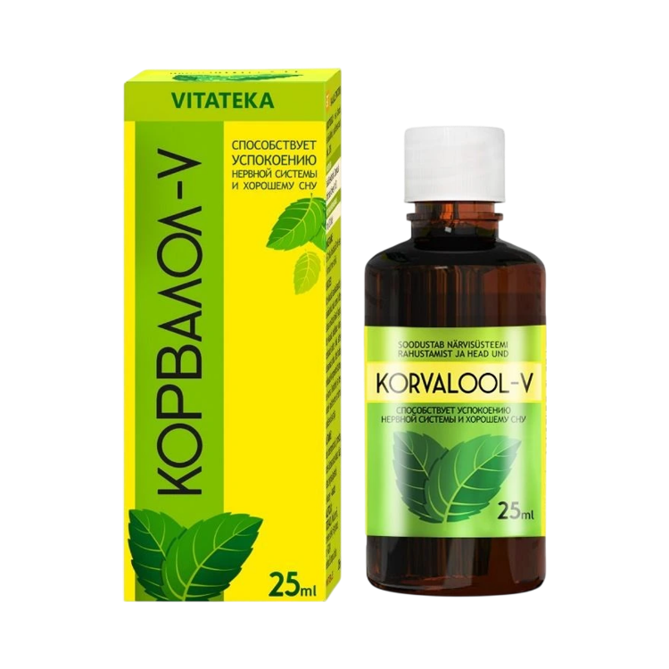 Obrázek Corvalol-V – bylinné kapky – 25 ml – Vitateka