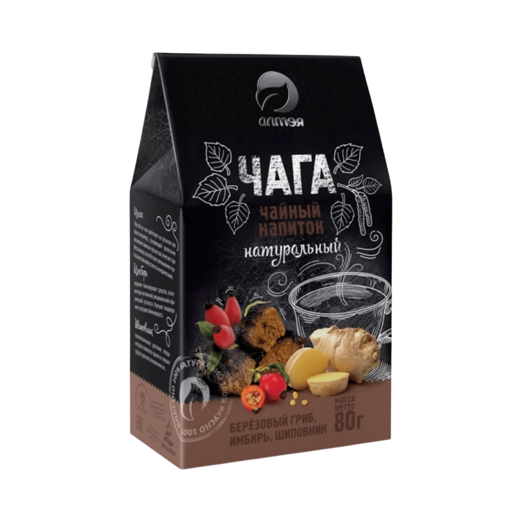Obrázek Čaga čaj se zázvorem a šípkem sypaný - 80 g - Alteya