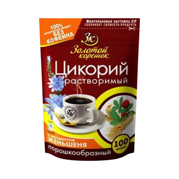 Obrázek Čekanková káva s ženšenem - 100 g - Zolotoi
