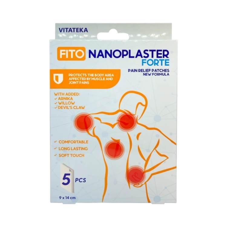 Obrázek Fito Nanoplast Forte – náplasti na bolest svalů a kloubů – 5 ks – Vitateka