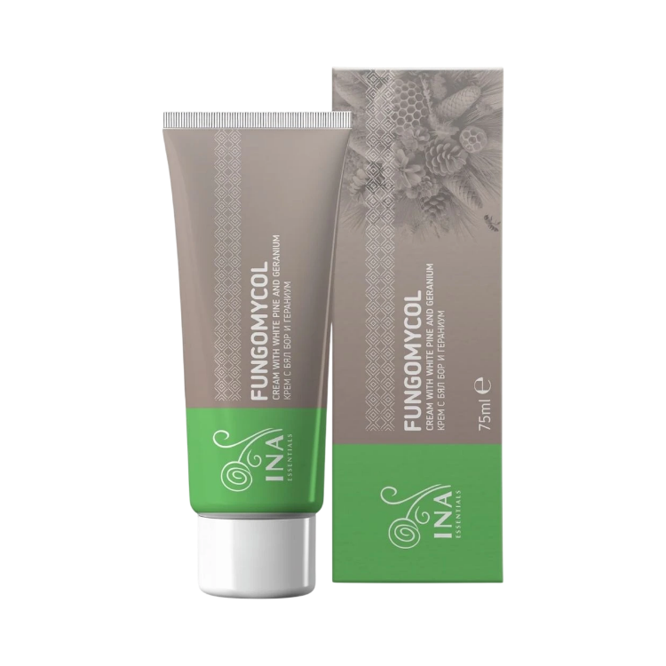 Obrázek Fungomycol - krém 2v1 na péči o nehty a suchou, popraskanou pokožku - 75 ml - INA Essentials