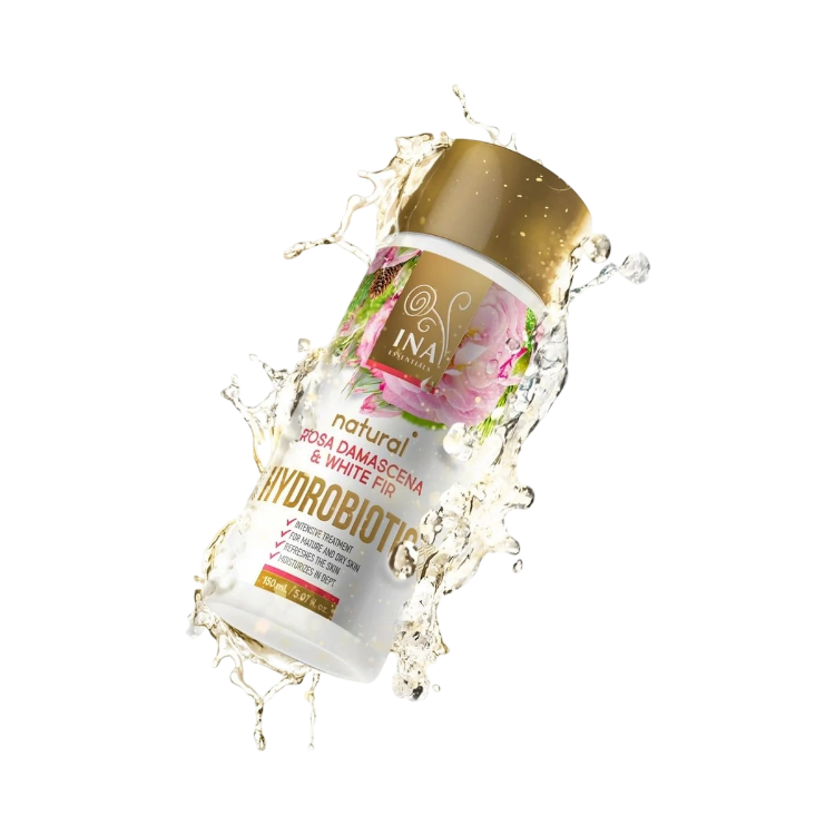 Obrázek HYDROBIOTIC - růže, jedle bělokorá & citronová kůra - intenzivní anti-age péče - 150 ml - INA Essentials