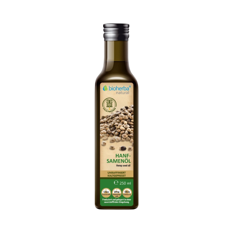Obrázek Konopný olej lisovaný za studena - 250 ml - Bioherba