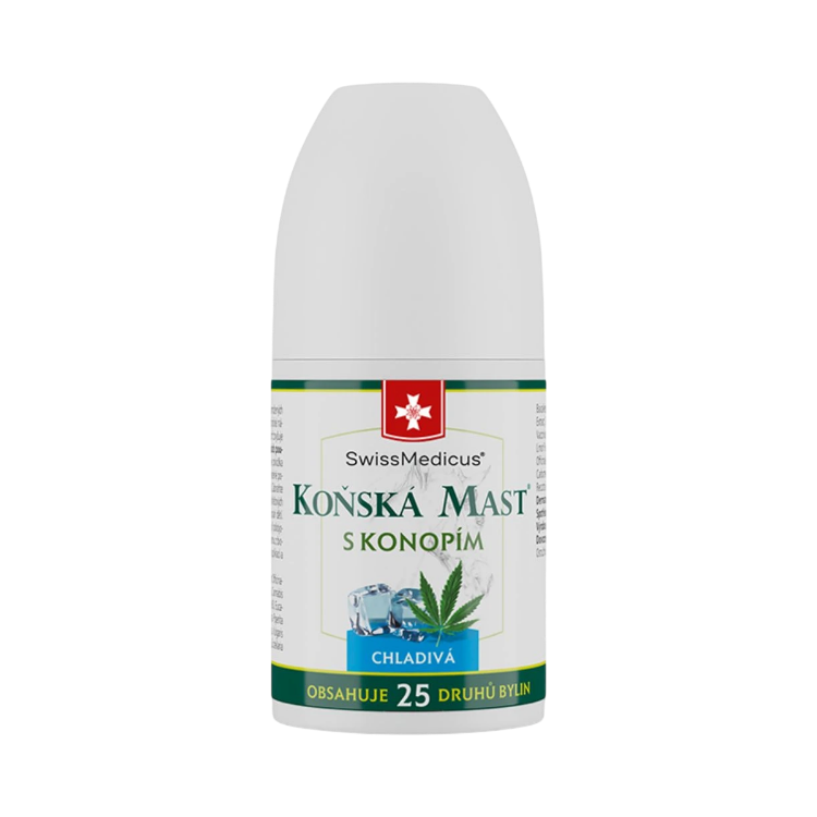 Obrázek Koňská mast s konopím chladivá ROLL-ON - 90 ml - SwissMedicus