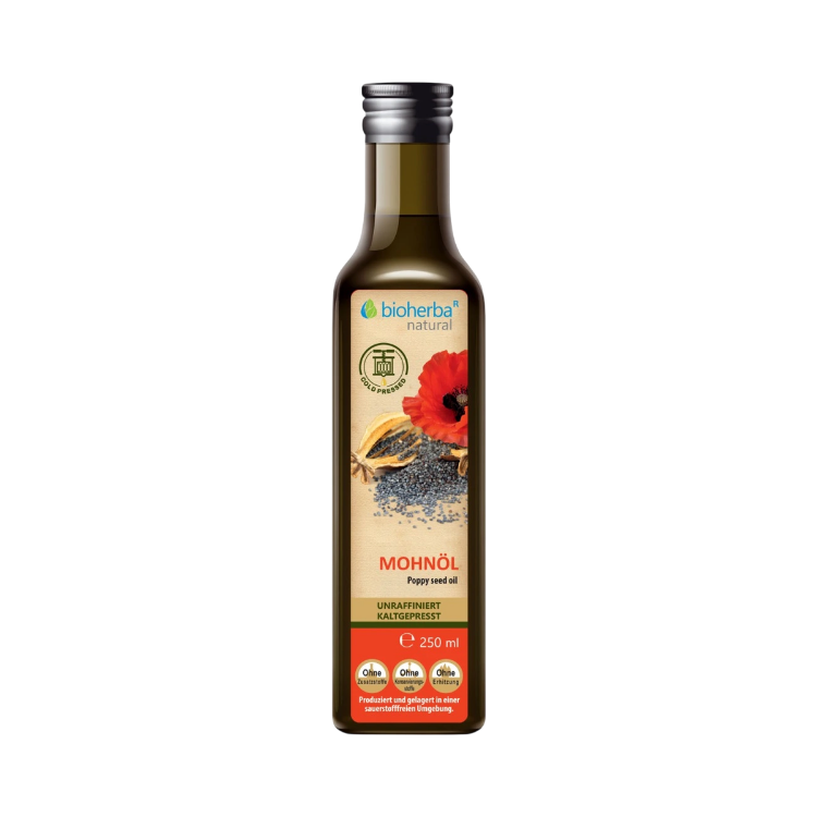 Obrázek Makový olej lisovaný za studena - 250 ml - Bioherba