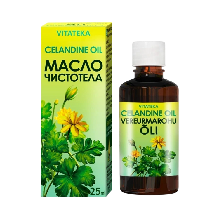 Obrázek Olej s extraktem z vlaštovičníku a vitaminem E – 25 ml – Vitateka