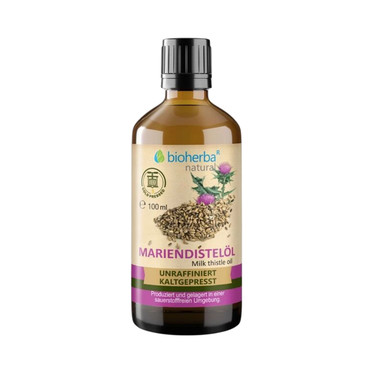 Obrázek Olej z ostropestřce mariánského – 100 ml – Bioherba
