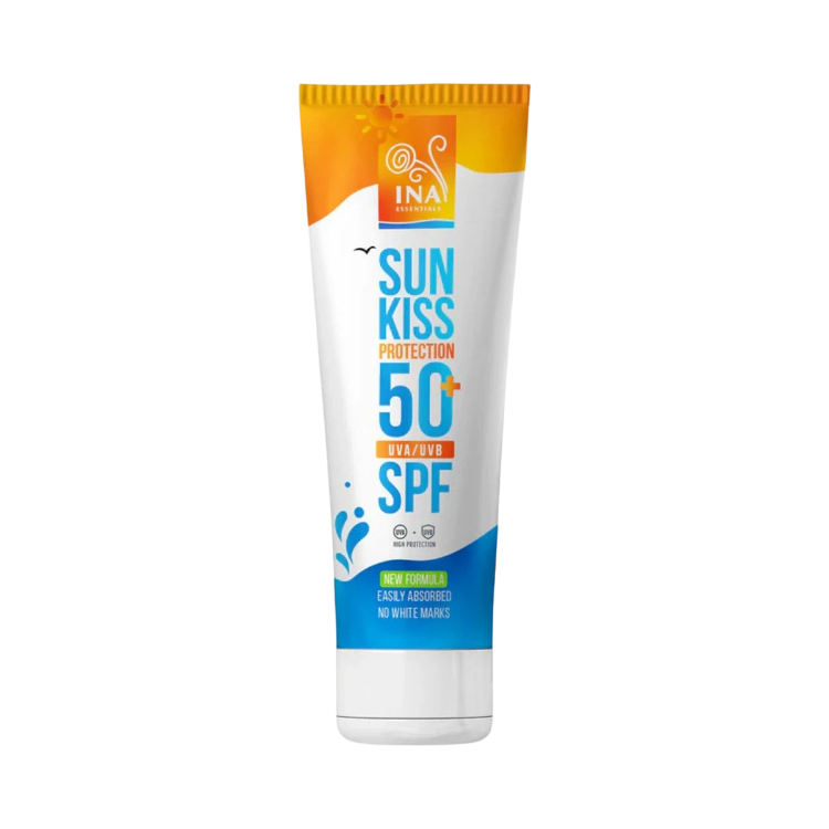 Obrázek Přírodní opalovací krém na obličej a tělo SPF 50+ s organickou jedlí bělokorou - 100 ml - INA Essentials