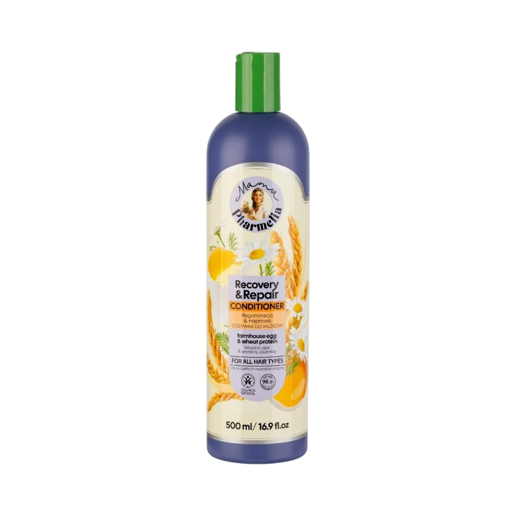 Obrázek Regenerační a obnovující kondicionér s vejcem a pšeničnými proteiny - 500 ml - Mama Pharmelia