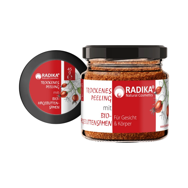 Obrázek Suchý peeling s BIO šípkovými semínky - 45 g - Bioherba