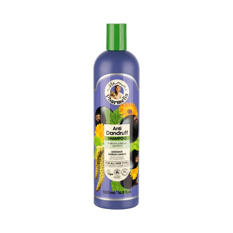 Obrázek Šampon proti lupům s břízou a černým rybízem - 500 ml - Mama Pharmelia