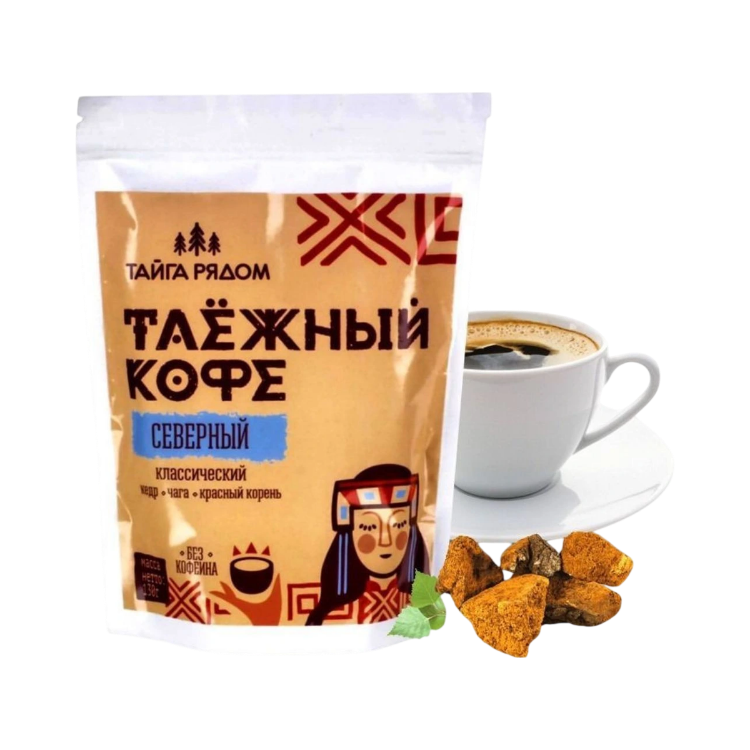 Obrázek Tajga káva s cedrem, čekankou, čagou a červeným kořenem – klasická – 130 g – Specialist
