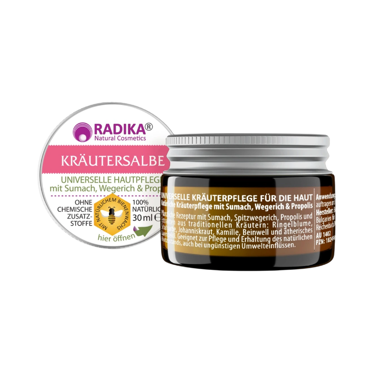 Obrázek Univerzální bylinná mast se škumpou, jitrocelem a propolisem - 30 ml - Bioherba