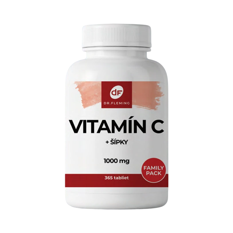 Obrázek Vitamín C 1000 + šípky - 365 tablet - Dr. Fleming