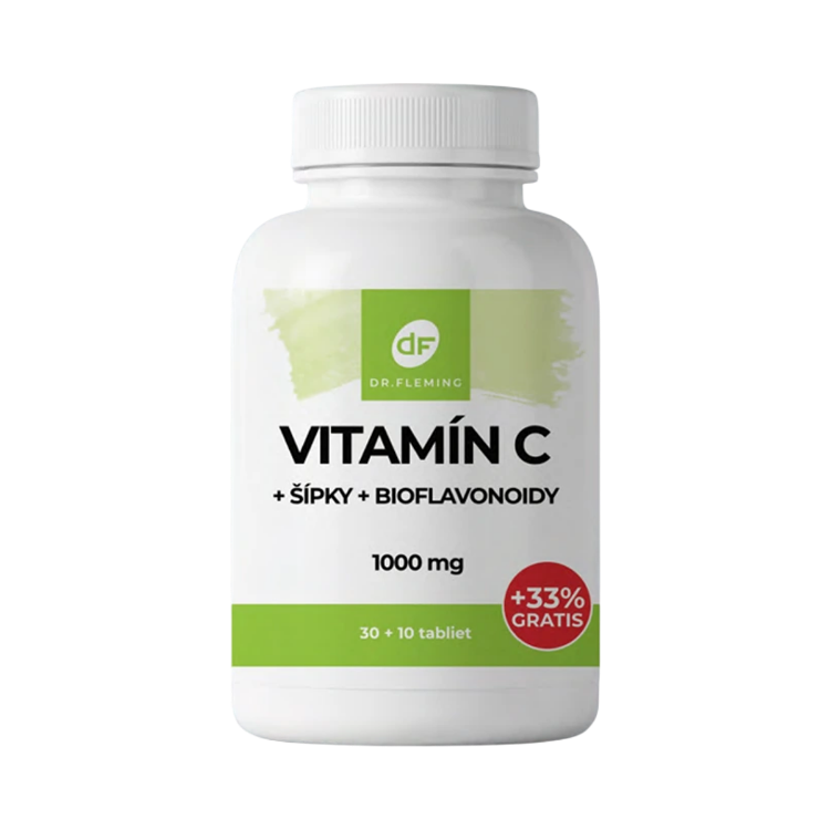 Obrázek Vitamín C 1000 mg + šípky + bioflavonoidy - 40 tablet - Dr. Fleming