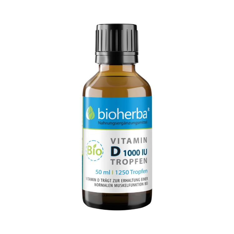 Obrázek Vitamin D kapky 1000 IU (25 mcg) - Bioherba