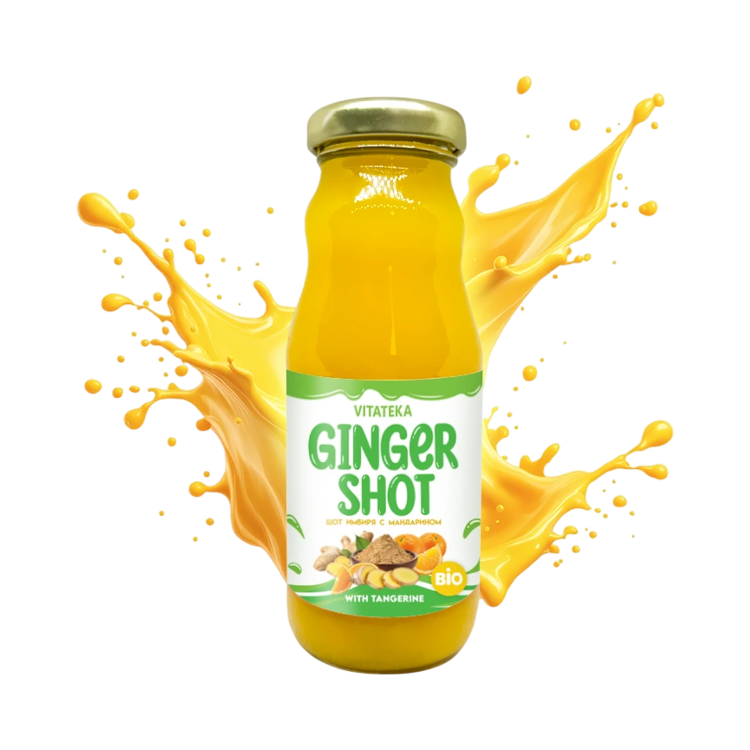 Obrázek Zázvorový shot s mandarinkou – 200 ml – Vitateka